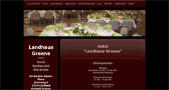 Desktop Screenshot of landhaus-greene.de