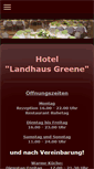Mobile Screenshot of landhaus-greene.de