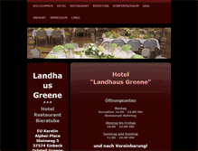 Tablet Screenshot of landhaus-greene.de
